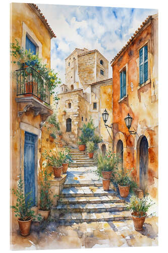 Akrylglastavla Provence Village