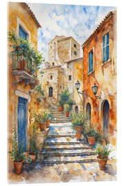 Acrylic print Provence Village