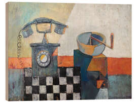 Holzbild Die Welt der vergessenen Dinge - Iuliia Kotenko