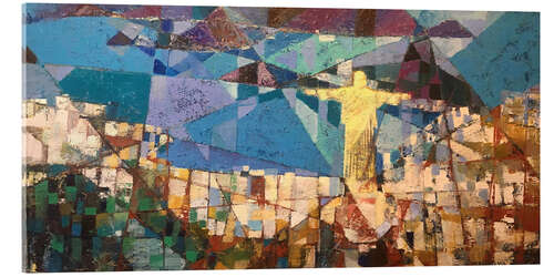 Tableau en verre acrylique Abstract Art Rio de Janeiro