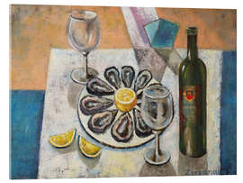 Akrylglastavla Still Life with Oysters - Iuliia Kotenko