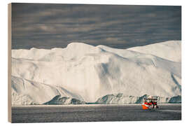 Wood print Ilulissat Icefjord in Greenland - Chiara Salvadori