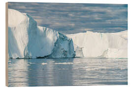 Wood print Ilulissat Icefjord in Greenland - Chiara Salvadori