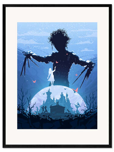 Impresión de arte enmarcada Edward Scissorhands