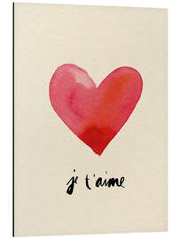 Aluminium print Je t'aime - Ekaterina Koroleva