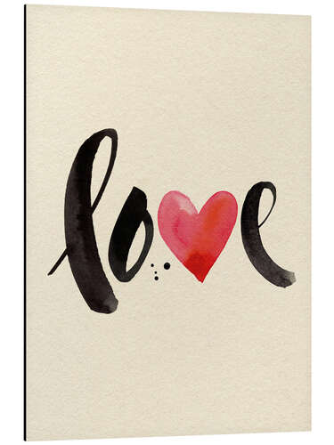 Aluminiumsbilde LOVE