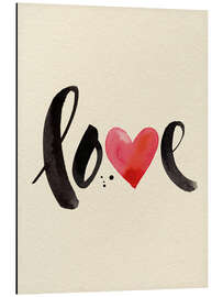 Aluminiumsbilde LOVE