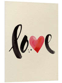 Foam board print LOVE
