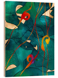Hout print Green Magic