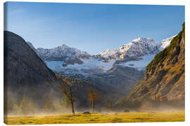 Canvas print Early morning fog in the Karwendel - Denis Feiner