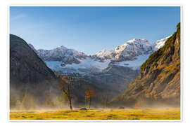 Wall print Early morning fog in the Karwendel - Denis Feiner