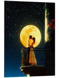 Stampa su alluminio Love Under The Moon - Taudalpoi