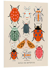Quadro em PVC Beetles and butterflies - EL BUEN LIMÒN