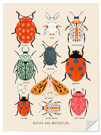 Naklejka na ścianę Beetles and butterflies - EL BUEN LIMÓN