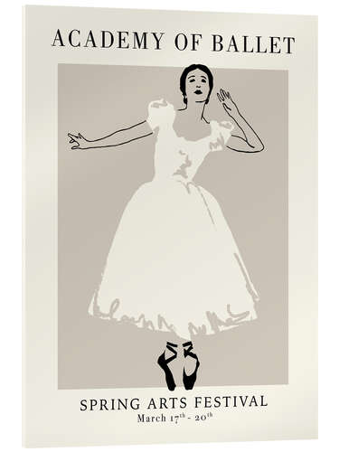 Acrylic print Academy of Ballet Poster II