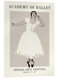 Acrylic print Academy of Ballet Poster II - Victoria Barnes