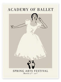 Wall print Academy of Ballet Poster II - Victoria Barnes