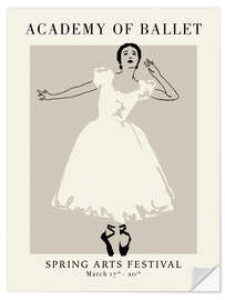 Wandsticker Academy of Ballet Poster II