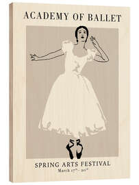 Cuadro de madera Academy of Ballet Poster II - Victoria Barnes