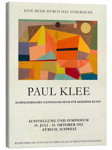 Canvas print Paul Klee - Eine Reise durch das Ätherische