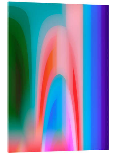 Acrylic print Groovy Prism Gradients I