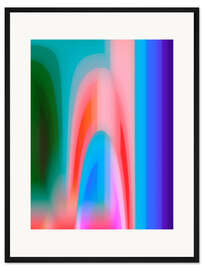 Gerahmter Kunstdruck Groovy Prism Gradients I