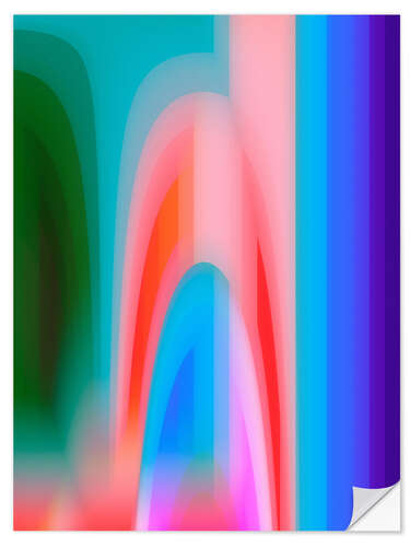 Wall sticker Groovy Prism Gradients I
