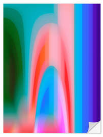Wall sticker Groovy Prism Gradients I