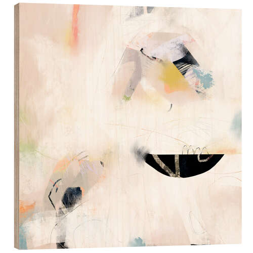 Wood print Free-Flowing II