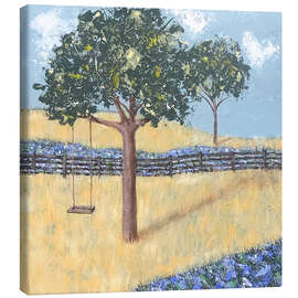 Canvas print Summer garden with swing - Jade Reynolds