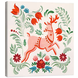 Obraz na płótnie Folklore Reindeer I - Victoria Barnes