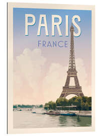 Galleriataulu Paris Retro Travel Art
