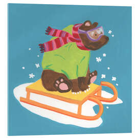 Acrylglasbild Winter FUN-imals III - June Erica Vess