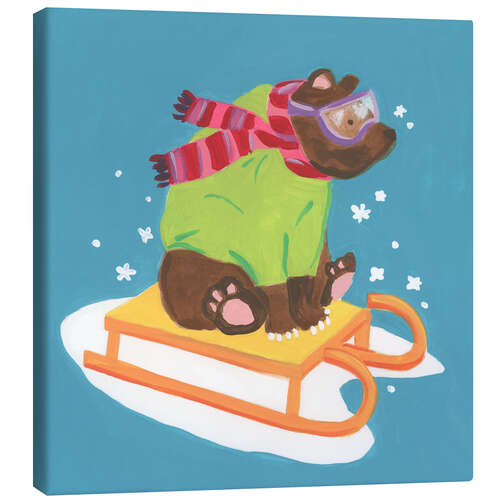 Tableau sur toile Winter FUN-imals III