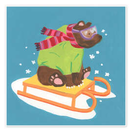 Wall print Winter FUN-imals III - June Erica Vess