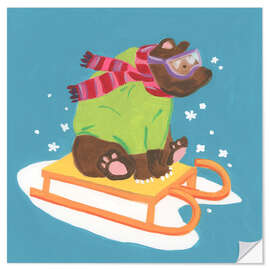 Vinilo para la pared Winter FUN-imals III - June Erica Vess