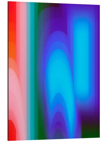 Aluminium print Groovy Prism Gradients II