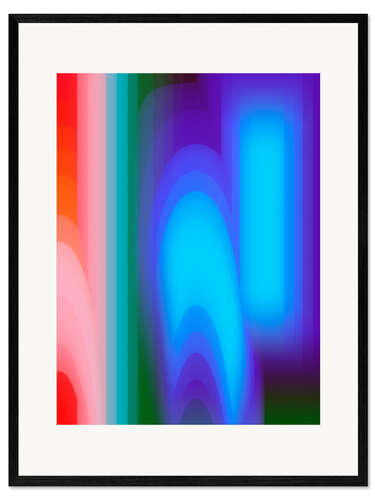 Gerahmter Kunstdruck Groovy Prism Gradients II