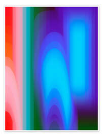 Wall print Groovy Prism Gradients II - Victoria Barnes