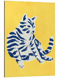 Obraz na aluminium Blaue Katze - June Erica Vess