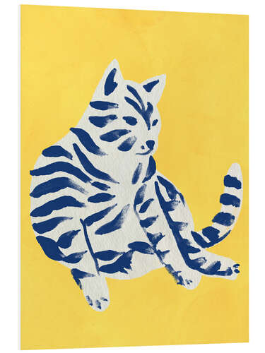 Quadro em PVC Blaue Katze