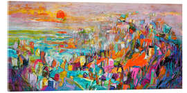 Acrylglasbild Insel in der untergehenden Sonne - Dorothy Fagan