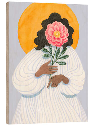 Quadro de madeira She is me I