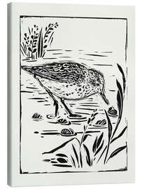 Canvas print Linocut Style Seabird I - Victoria Barnes