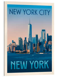 Gallery print New York City Retro Travel Art