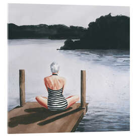 Tableau en verre acrylique Long Shadow Lake I - Grace Popp