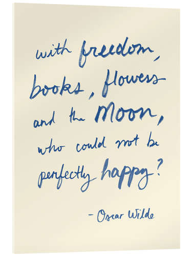 Cuadro de metacrilato Oscar Wilde, quote
