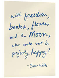 Obraz na szkle akrylowym Oscar Wilde, quote