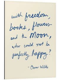 Cuadro de aluminio Oscar Wilde, quote - Victoria Barnes