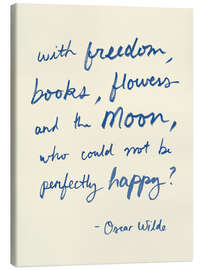 Tableau sur toile Oscar Wilde, quote - Victoria Barnes
